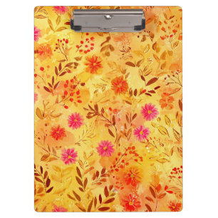 Schöne Aquarell-Wildblumen Klemmbrett