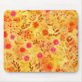 Schöne Aquarell-Wildblumen Mousepad (Vorne)