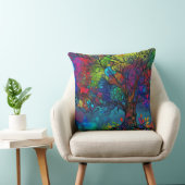 Schöne Aquarellbaum Kissen (Stuhl )