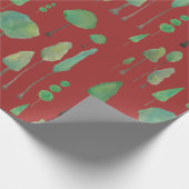 Schöne Aquarellbäume Geschenkpapier (Ecke)