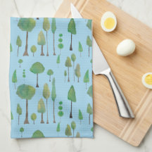 Schöne Aquarellbäume