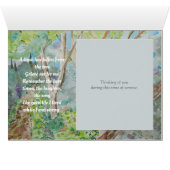 Schöne Aquarellbäume Sympathiekarte (Innenansicht Horizontal (Unten))