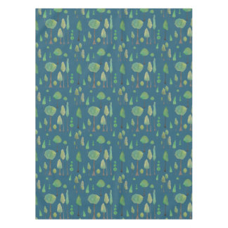 Schöne Aquarellbäume Tischdecke