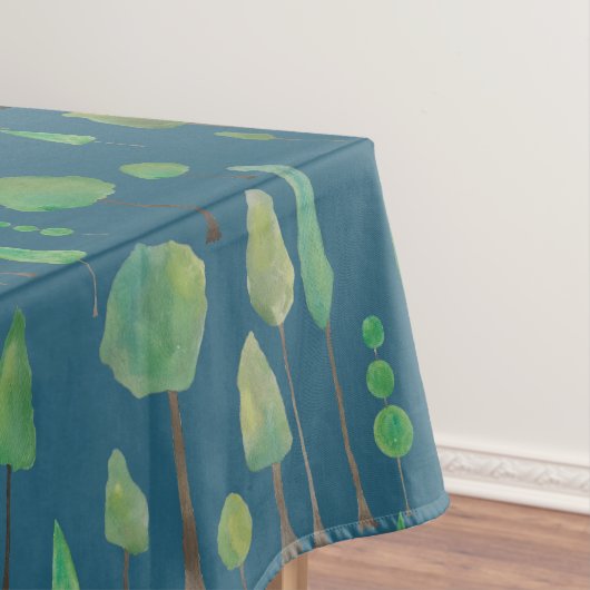 Schöne Aquarellbäume Tischdecke (Beispiel)