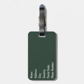 Schöne Aquarellbilder - Blätter Gepäckanhänger (Rückseite vertikal)