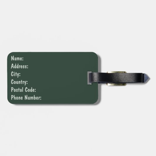 Schöne Aquarellbilder - Blätter Gepäckanhänger (Rückseite horizontal)