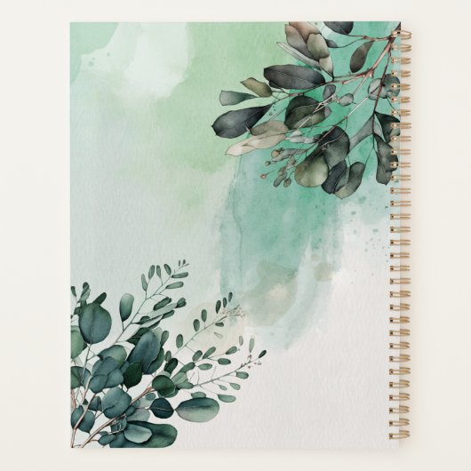 Schöne Aquarellbilder - Blätter Planer (Rückseite)