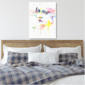 Schöne Aquarellbilder für Frauen Leinwanddruck (Insitu (Schlafzimmer))