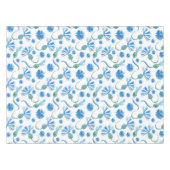 Schöne Aquarellblauen Kornblumen Tischdecke (Vorderseite (Horizontal))