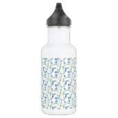 Schöne Aquarellblumen Edelstahlflasche (Rechts)