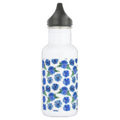 Schöne Aquarellblumen Edelstahlflasche (Links)