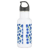 Schöne Aquarellblumen Edelstahlflasche (Rückseite)