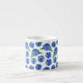 Schöne Aquarellblumen Espressotasse (Vorderseite)