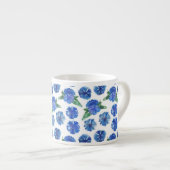 Schöne Aquarellblumen Espressotasse (Vorderseite Rechts)