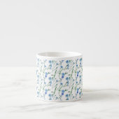 Schöne Aquarellblumen Espressotasse (Vorderseite)