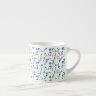 Schöne Aquarellblumen Espressotasse