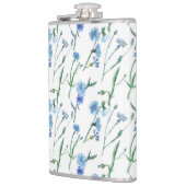 Schöne Aquarellblumen Flachmann (Links)