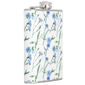 Schöne Aquarellblumen Flachmann (Rechts)