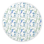 Schöne Aquarellblumen Keramikknauf (Vorderseite)