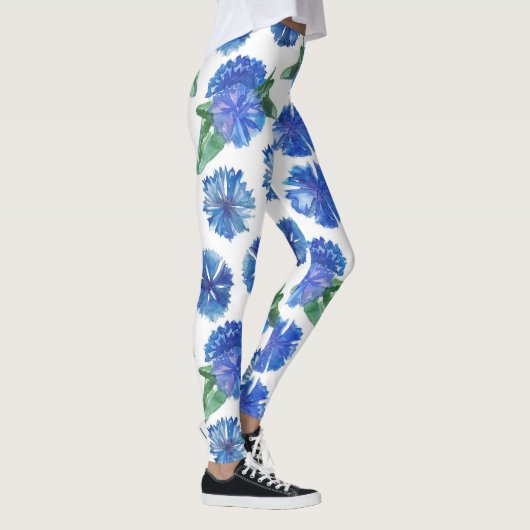 Schöne Aquarellblumen Leggings (Rechts)