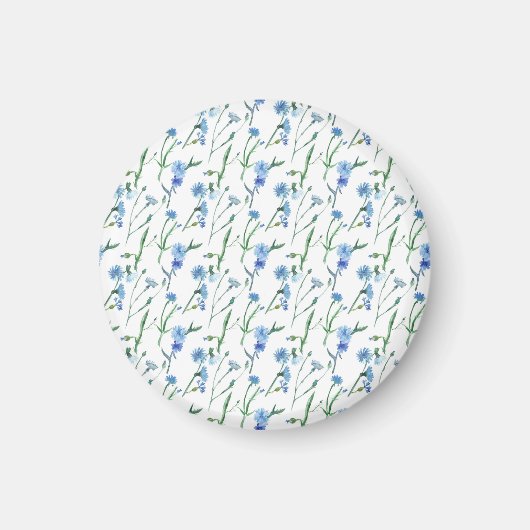 Schöne Aquarellblumen Magnet (Vorne)