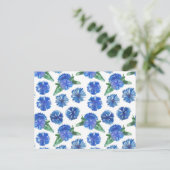 Schöne Aquarellblumen Postkarte (Stehend Vorderseite)
