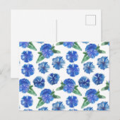 Schöne Aquarellblumen Postkarte (Vorne/Hinten)