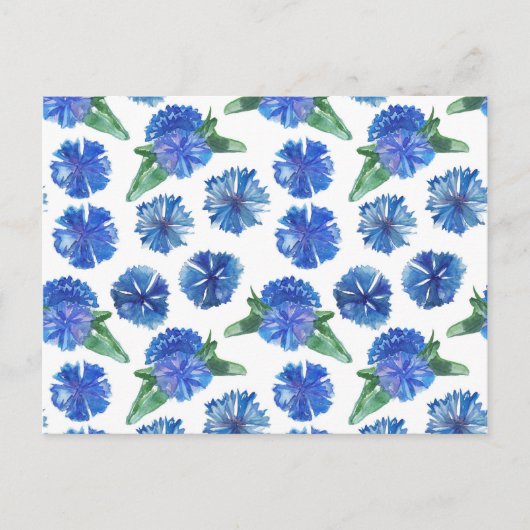 Schöne Aquarellblumen Postkarte (Vorderseite)