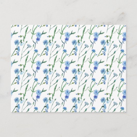 Schöne Aquarellblumen Postkarte (Vorderseite)