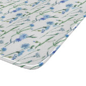 Schöne Aquarellblumen Schneidebrett (Ecke)