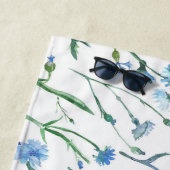 Schöne Aquarellblumen Strandtuch (Beispiel)