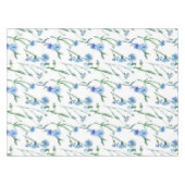 Schöne Aquarellblumen Tischdecke (Vorderseite (Horizontal))