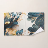 Schöne Aquarellblüte Badhandtuch Set (Handtuch)