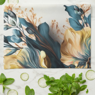 Schöne Aquarellblüte Geschirrtuch