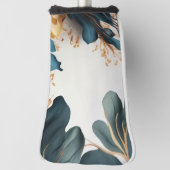 Schöne Aquarellblüte Golf Headcover (Rotieren 90)