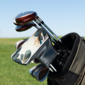 Schöne Aquarellblüte Golf Headcover (In Situ)