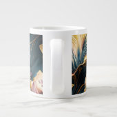 Schöne Aquarellblüte Jumbo-Tasse (Rückseite)