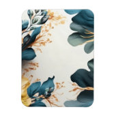 Schöne Aquarellblüte Magnet (Vertikal)