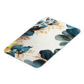 Schöne Aquarellblüte Magnet (Linke Seite)