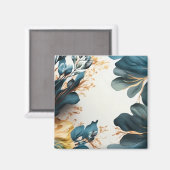 Schöne Aquarellblüte Magnet (Vorderseite/Rückseite)