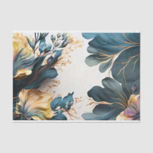 Schöne Aquarellblüte Seidenpapier