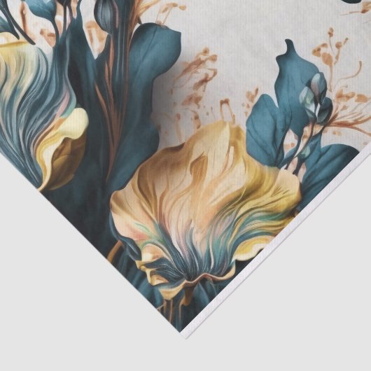 Schöne Aquarellblüte Seidenpapier (Ausschnitt)