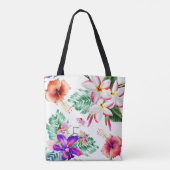 Schöne Aquarellblüte Tasche (Rückseite)