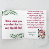 Schöne Aquarellblütendusche Karte (Innenseite)