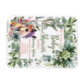 Schöne Aquarellblütendusche Magnet (Horizontal)