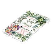 Schöne Aquarellblütendusche Magnet (Linke Seite)