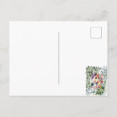 Schöne Aquarellblütendusche Postkarte (Rückseite)