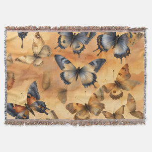 Schöne Aquarellbutterfische Decke