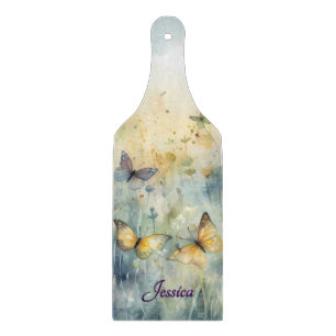 Schöne Aquarellbutterfische Personalisiert Schneidebrett