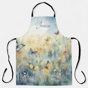 Schöne Aquarellbutterfische Personalisiert Schürze